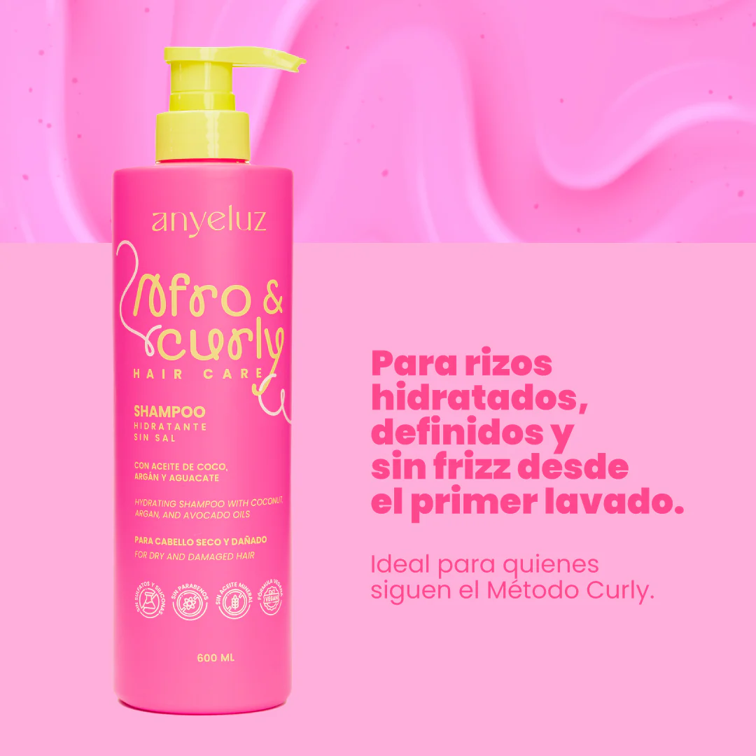 SHAMPOO ANYELUZ AFRO Y CURLY X600ML - Imagen 3
