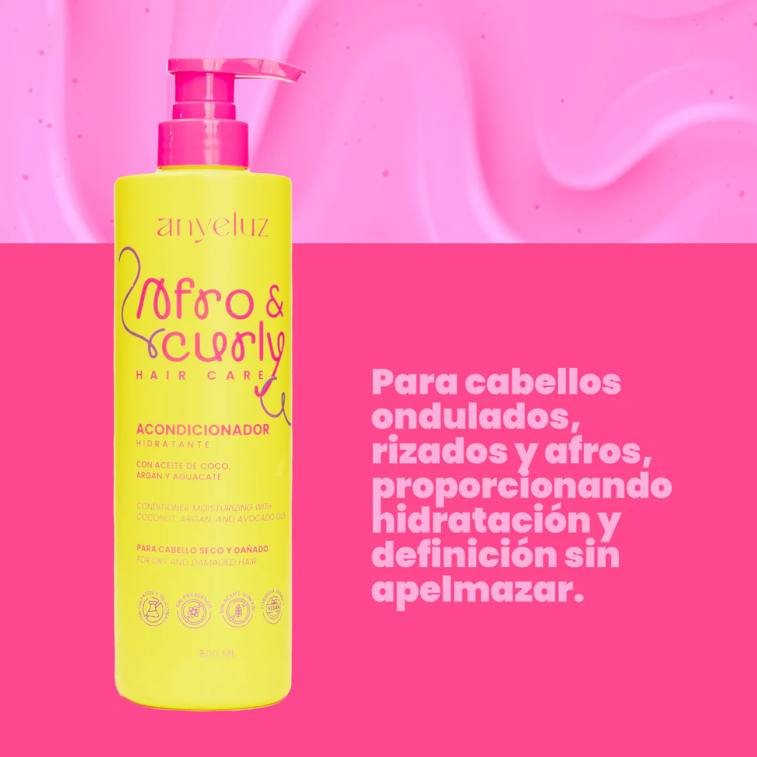ACONDICIONADOR ANYELUZ AFRO Y CURLY X600ML - Imagen 3