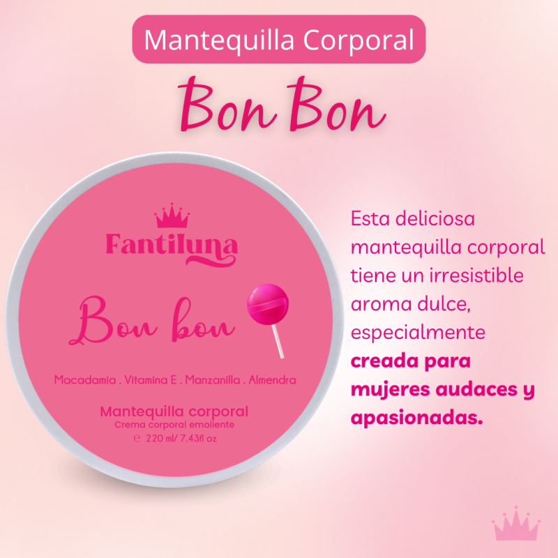 MANTEQUILLA CORPORAL FANTILUNA BON BON X220ML