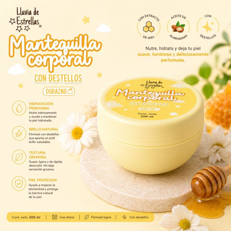MANTEQUILLA CORPORAL SANDIA LLUVIA DE ESTRELLAS X300ML