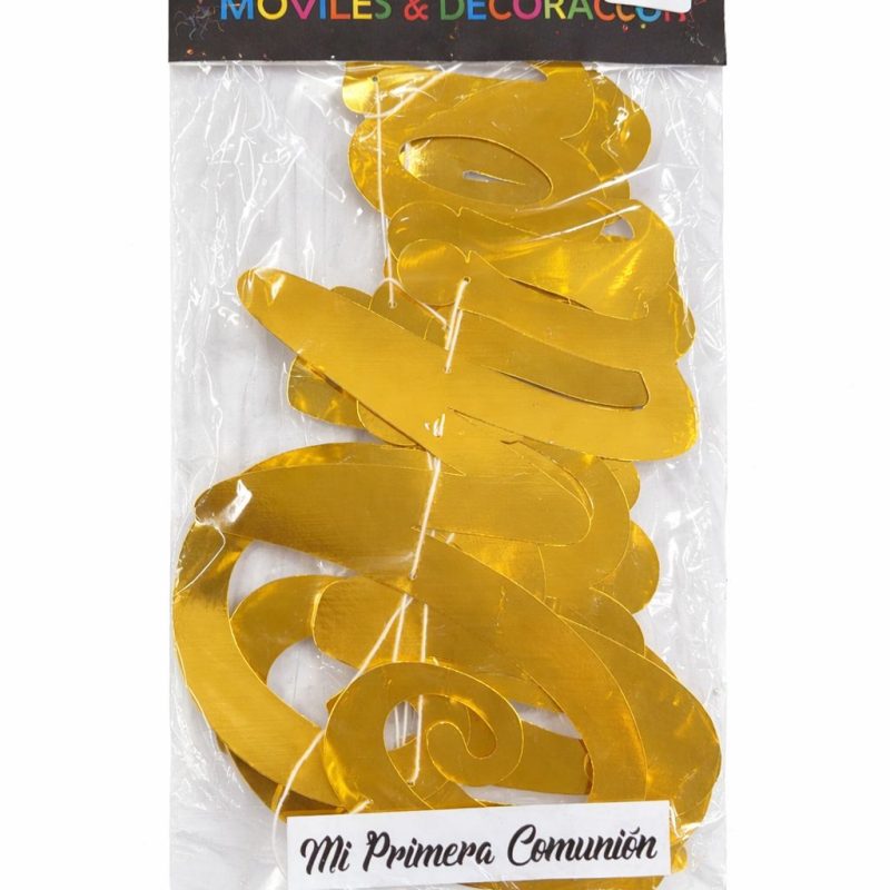 PRIMERA COMUNION CURSIVO DORADO