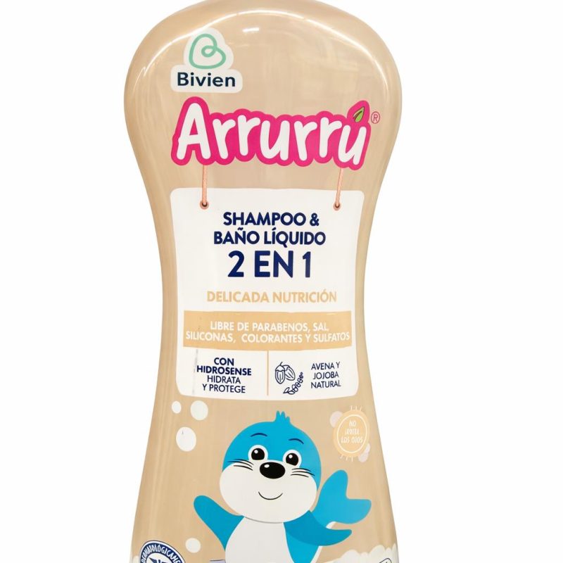 SHAMPOO Y BAÑO LIQUIDO 2EN1 AVENA X750ML ARRURRU