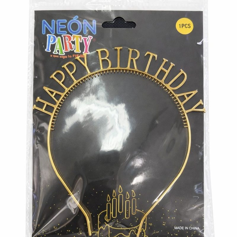 DIADEMA HAPPY BIRTHDAY PALO ROSA