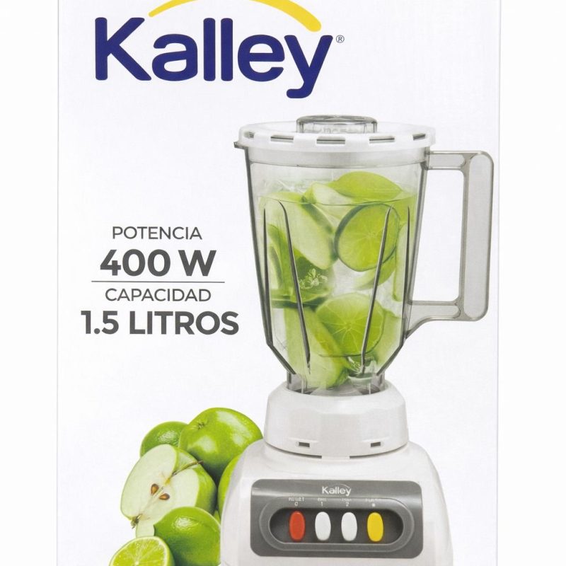 LICUADORA BLANCA KALLEY 1.5L K-LPP40S VASO PLASTICO