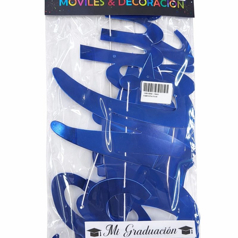MI GRADUACION AZUL CURSIVO