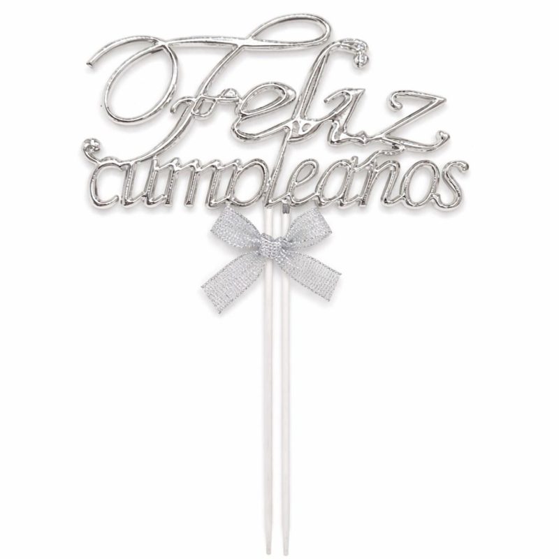 PINK TORTA FELIZ CUMPLEAÑOS PLATA