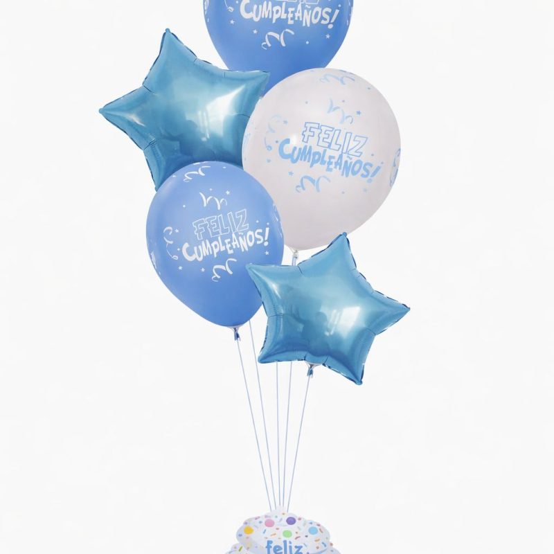 GLOBO CON BASE FELIZ CUMPLEAÑOS