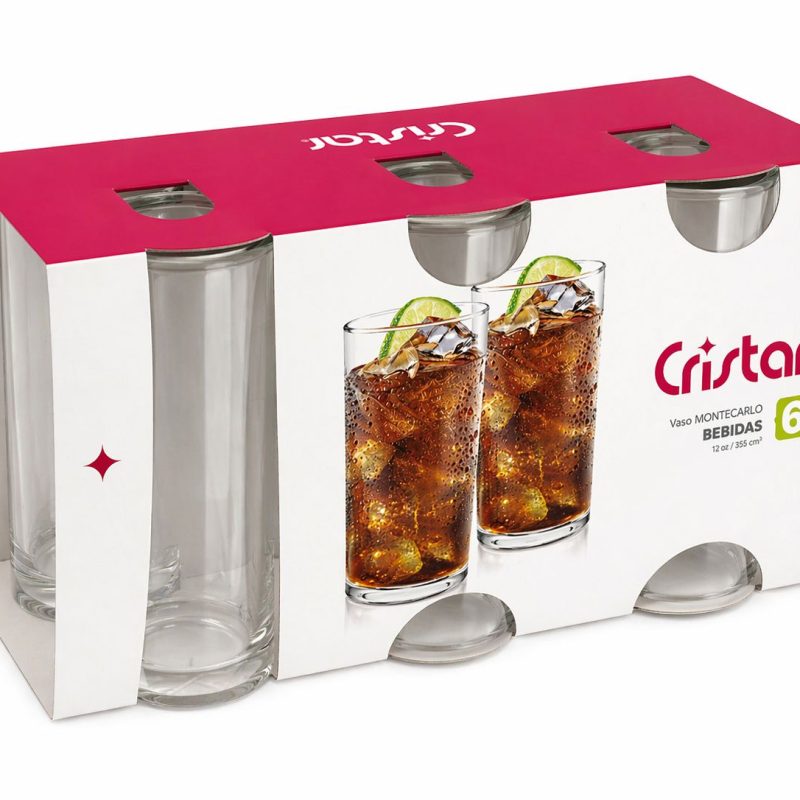 JUEGO VASOS MONTECARLO X6UND CRISTAR