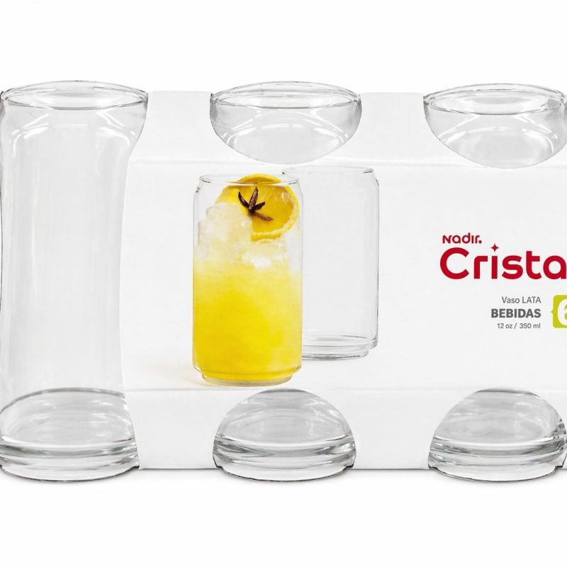 JUEGO VASO LATA X6UND CRISTAR