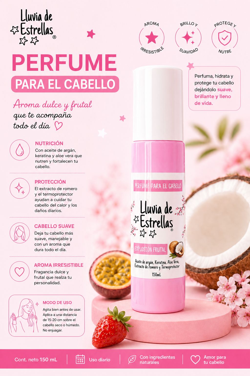 SPLAHS EXPLOCION FRUTAL LLUVIA DE ESTRELLAS X150ML