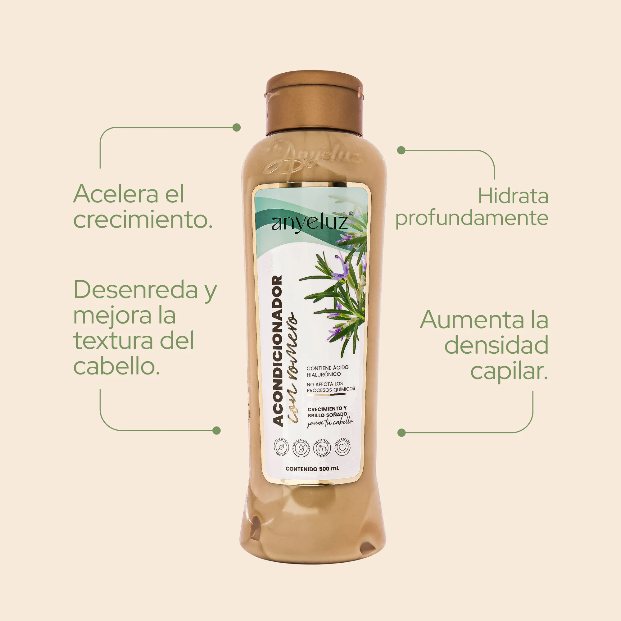 ACONDICIONADOR ANYELUZ ROMERO X500ML - Imagen 2