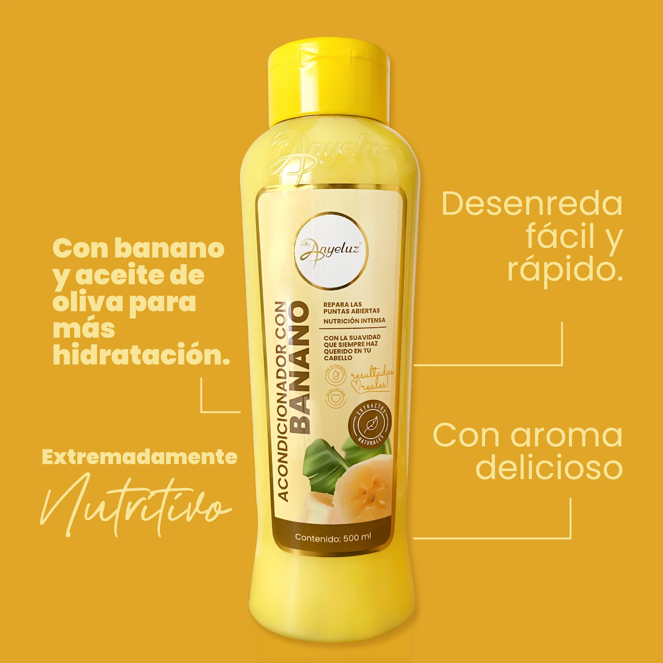 ACONDICIONADOR ANYELUZ BANANO X500ML - Imagen 2