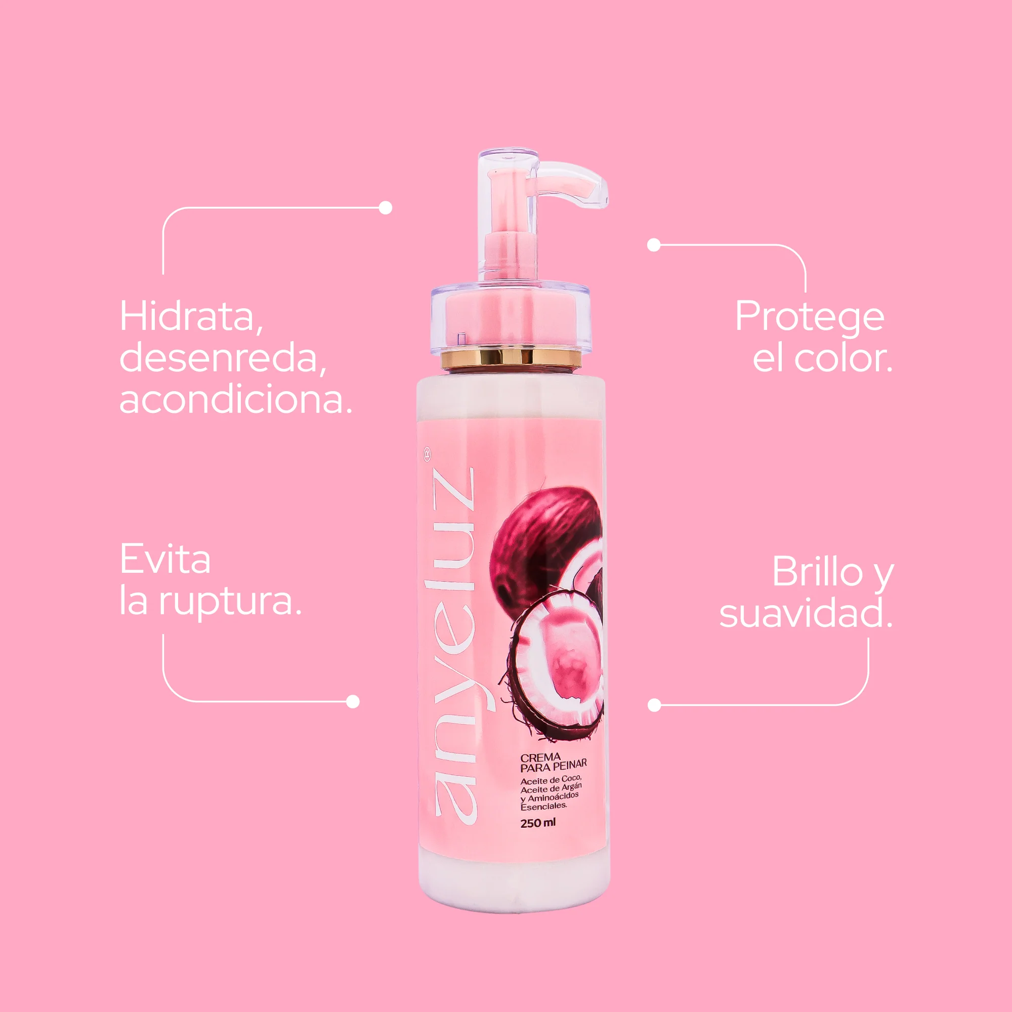 CREMA PARA PEINAR ANYELUZ X250ML - Imagen 2