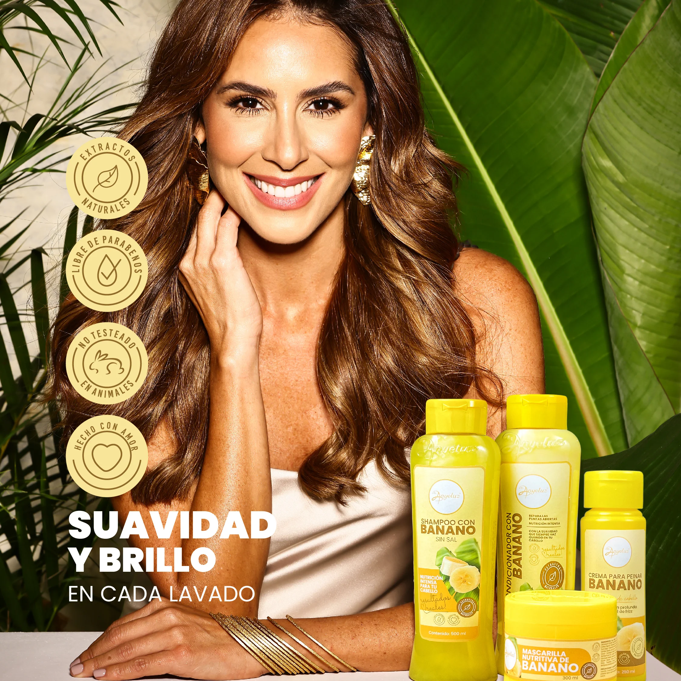 SHAMPOO ANYELUZ BANANO X500ML - Imagen 3