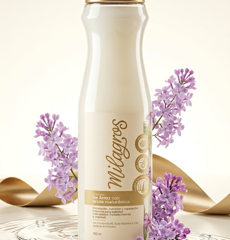 SHAMPOO DE ARROZ CON ACIDO HIALURONICO X450ML