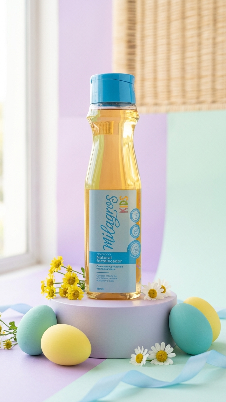SHAMPOO NATURAL FORTALECEDOR KIDS (SIN QUIMICOS) X450ML