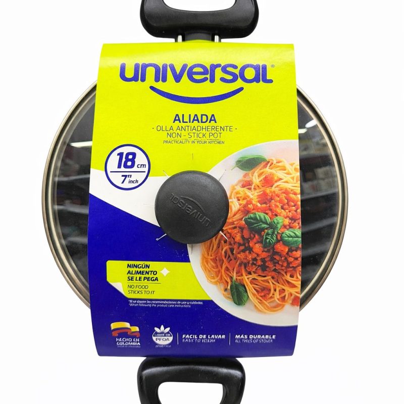 OLLA ANTIADHERENTE X18CM UNIVERSAL
