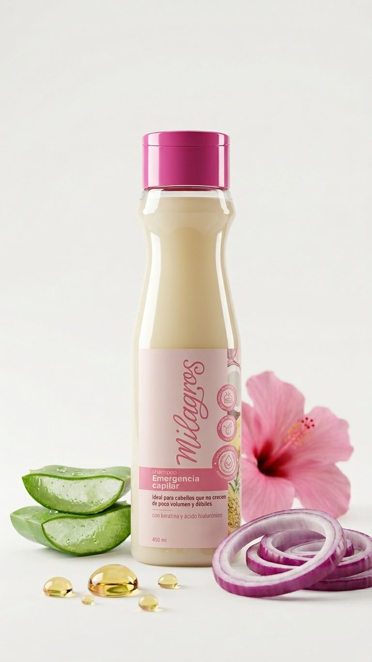 SHAMPOO EMERGENCIA CAPILAR (CON BIOTINA Y QUERATINA) X450ML
