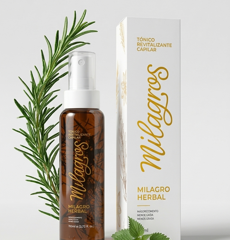 TONICO REVITALIZANTE CAPILAR MILAGROS HERBAL X110ML