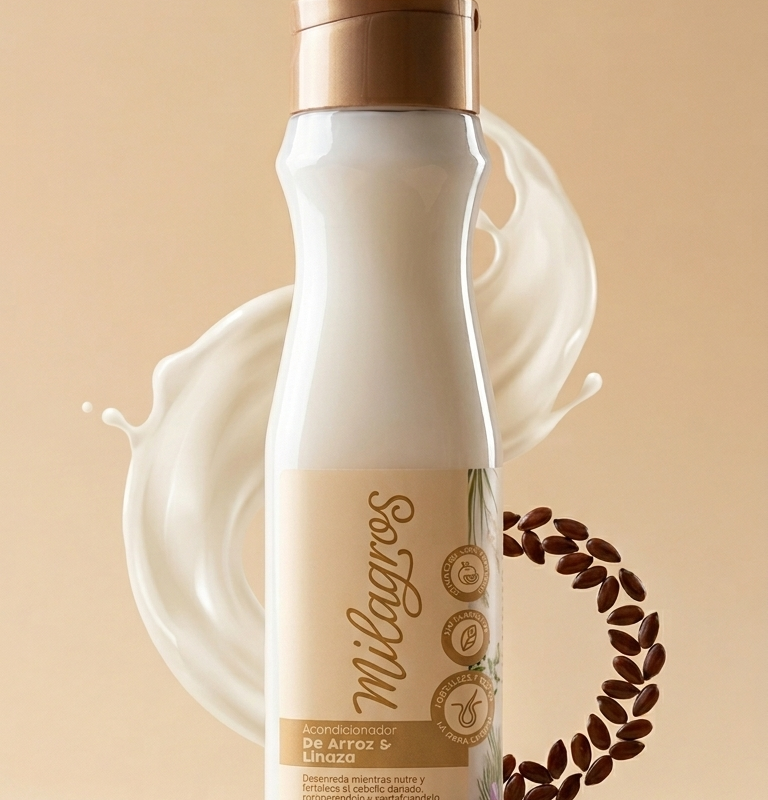 ACONDICIONADOR MILAGROS DE ARROZ Y LINAZA X 350ML