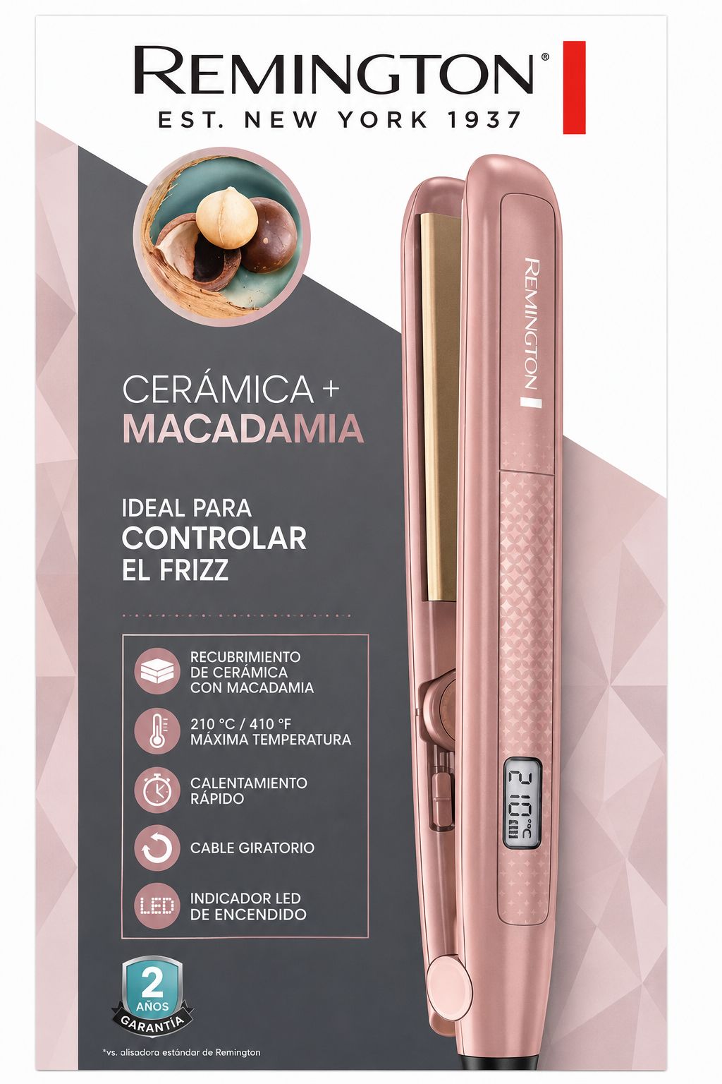 PLANCHA REMINGTON MACADAMIA