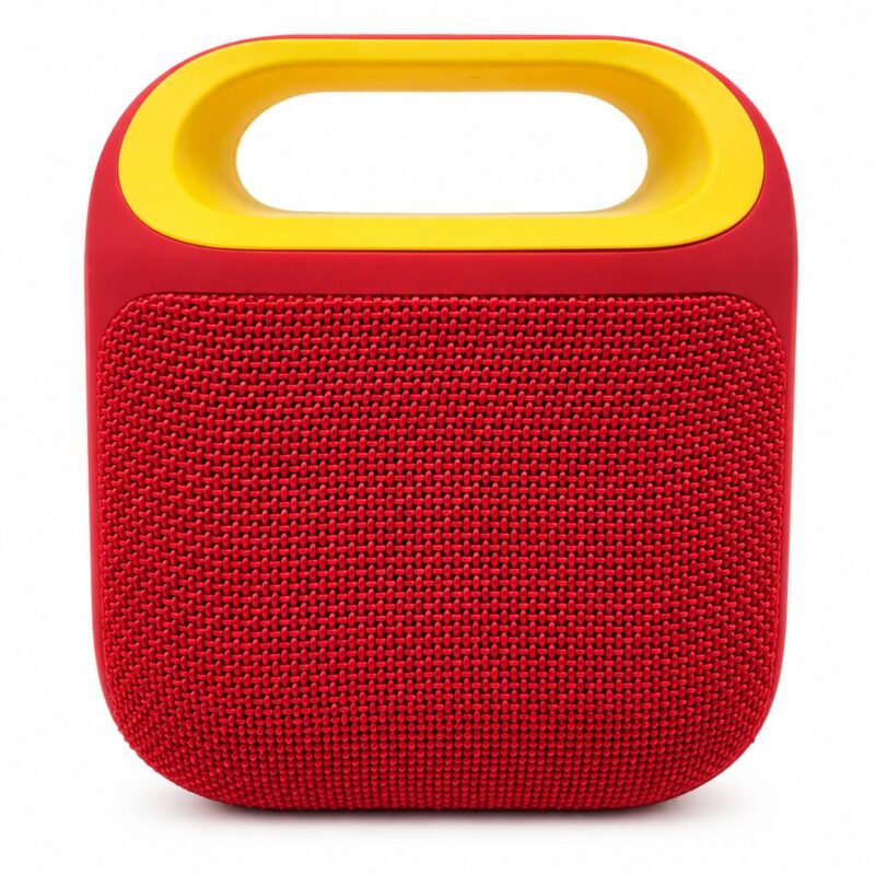 PARLANTE ROJO CON AMARILLO