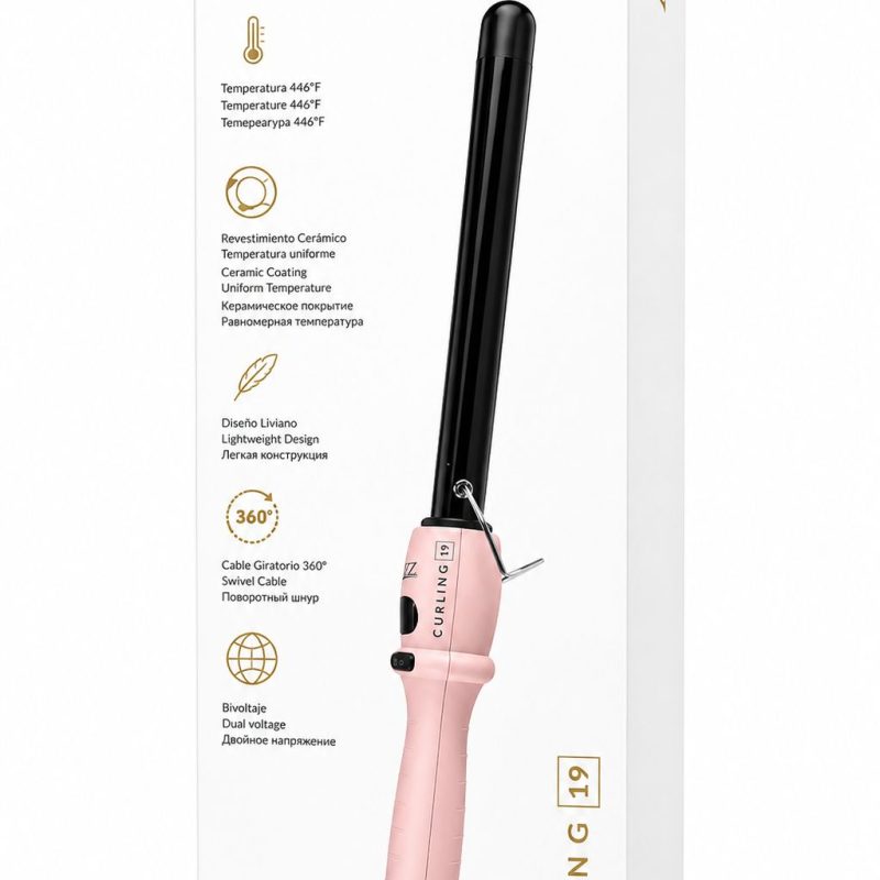 PINZA ALLIZ CURLING 19 ROSADO